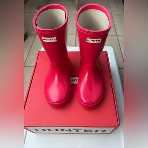 NIB Girls Hunter First Gloss Waterproof Rain Boots